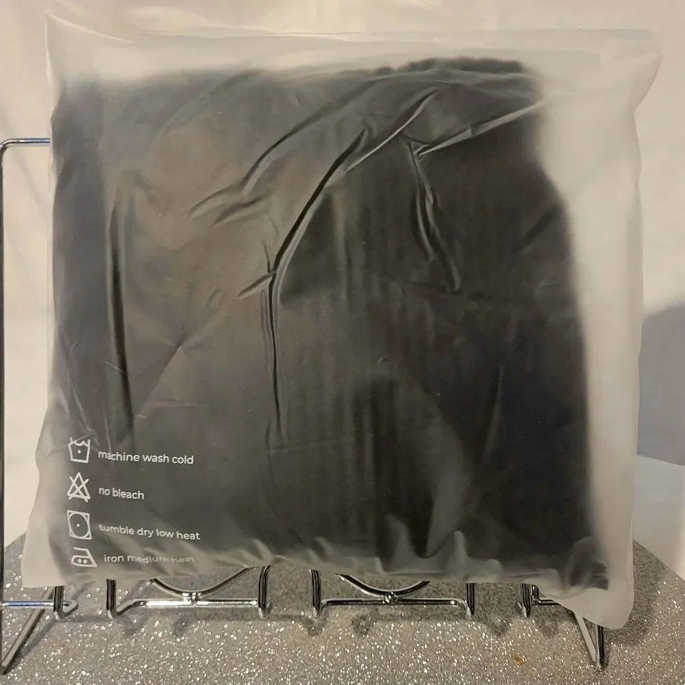 NiceSeats Airplane Seat Cover Black Drawstring Pouch Bus Train Travel OS New